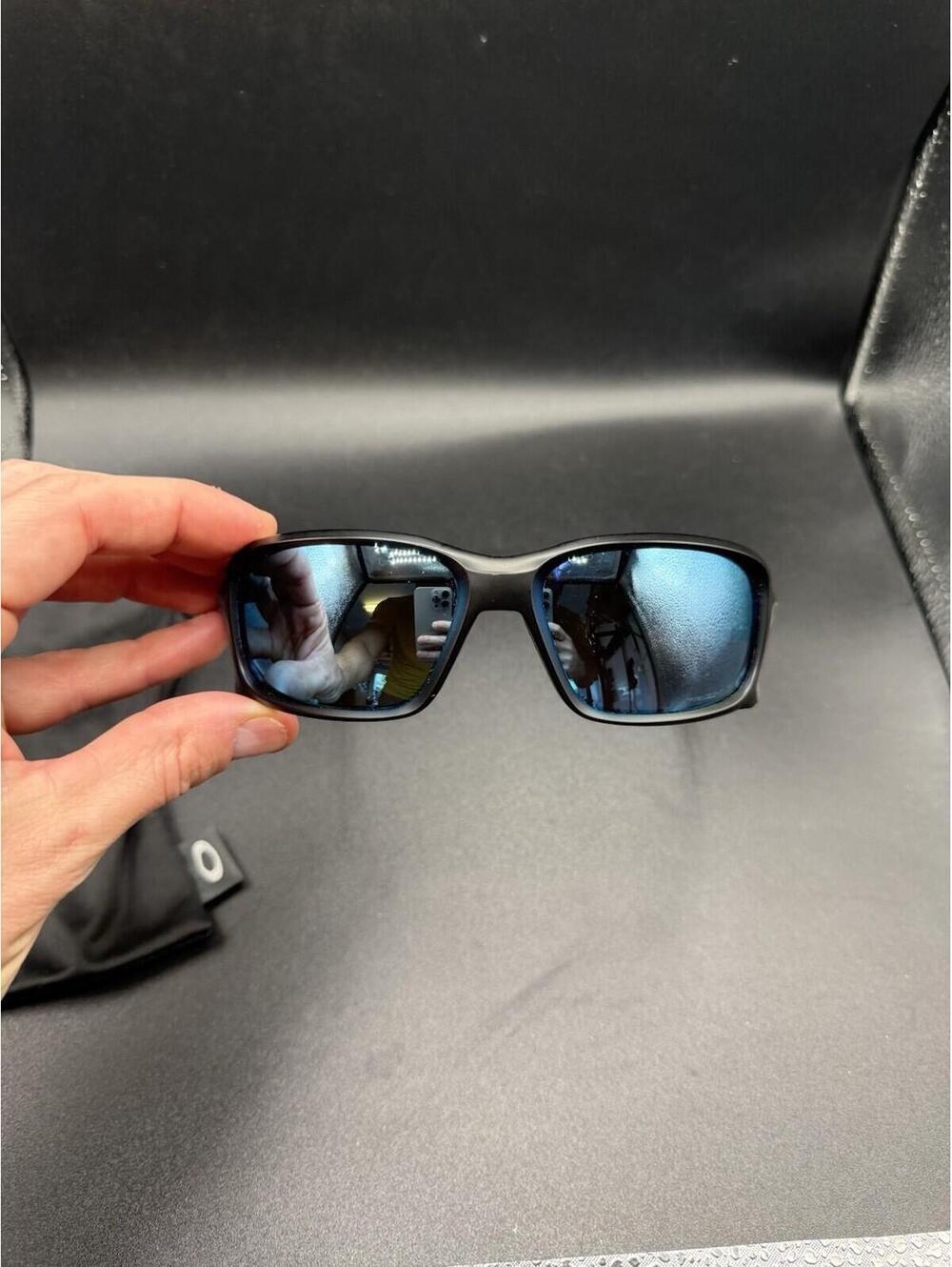 Oakley Straightlink Matte Black Prizm Deep Water Polarized Lenses